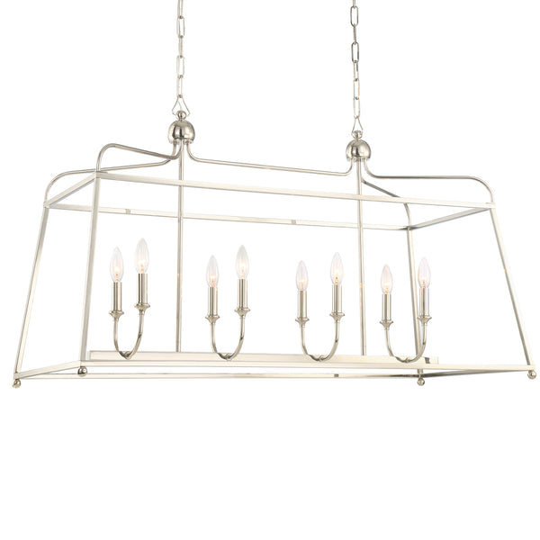 Sylvain 18'' Eight Light Chandelier, Polished Nickel - Main Product Image.jpg