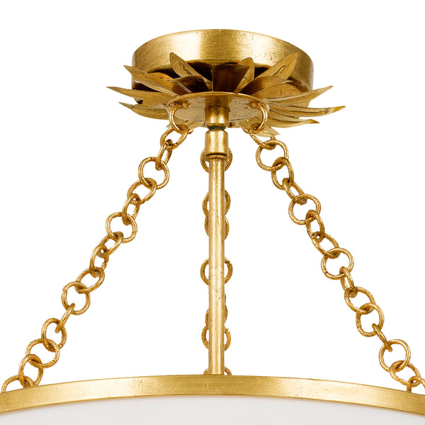 Laurel 14'' Three Light Semi Flush Mount, Antique Gold - Alternate Product Image 3.jpg