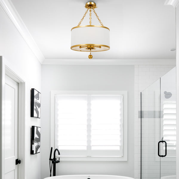 Laurel 14'' Three Light Semi Flush Mount, Antique Gold Alt 5.jpg