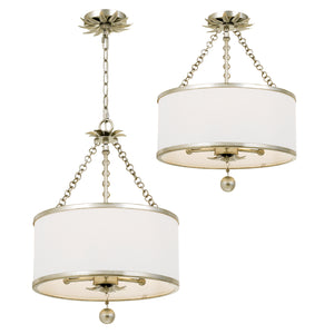 Laurel 14'' Three Light Semi Flush Mount, Antique Silver - Alternate Product Image 1.jpg