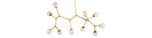 FM Modern 28'' LED Chandelier, Aged Brass - Main Product Image.jpg