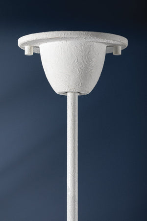 Avenora 37" Six Lights Chandelier, White Plaster