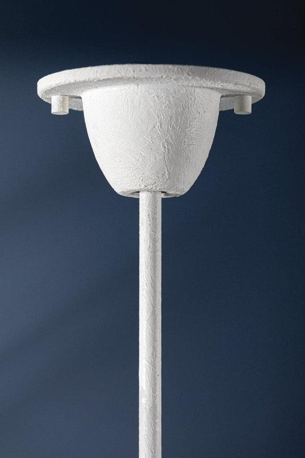 Avenora 37" Six Lights Chandelier, White Plaster