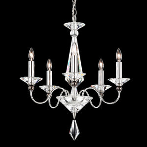 Jasmine 20'' Five Light Chandelier, Silver