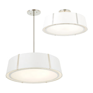 Fuller 24'' Six Light Chandelier, Polished Nickel - Alternate Product Image 1.jpg