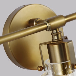 Clara 24" Three Light Vanity, Burnished Brass