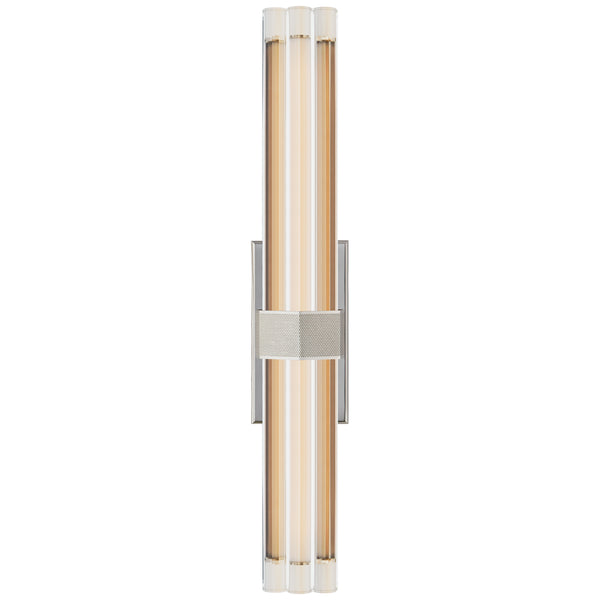 Fascio 4.25" LED Wall Sconce, Polished Nickel