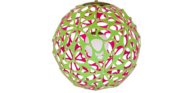 FM Modern 24'' LED Chandelier, Green/Pink and Brushed Nickel - Main Product Image.jpg