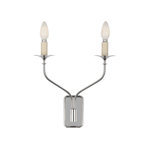 Knox 15" Two Light Sconce, Polished Nickel