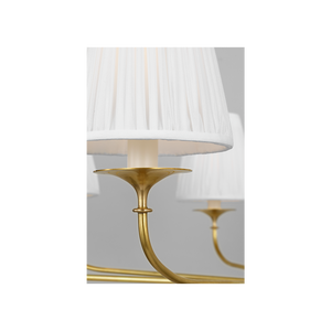 Knox 42" Eight Light Chandelier, Hand-Rubbed Antique Brass