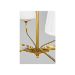 Knox 42" Eight Light Chandelier, Hand-Rubbed Antique Brass