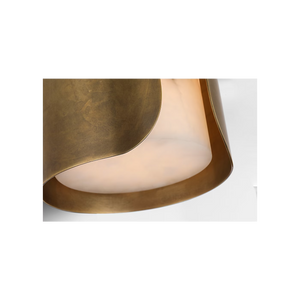 Armise 14" Sconce, Mottled Brass