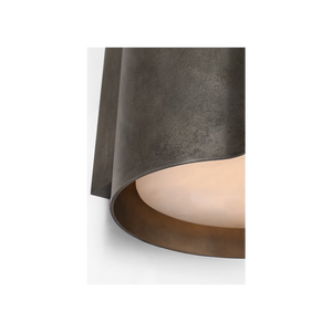 Armise 14" Sconce, Mottled Pewter