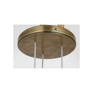 Armise 8" Pendant, Mottled Brass