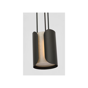 Armise 8" Pendant, Matte Carbon