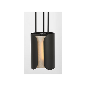 Armise 8" Pendant, Matte Carbon