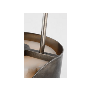 Armise 8" Pendant, Mottled Pewter