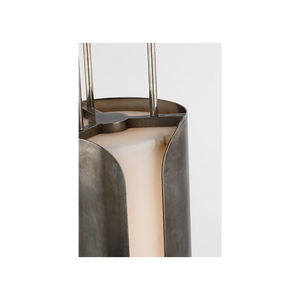 Armise 8" Pendant, Mottled Pewter