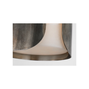 Armise 8" Pendant, Mottled Pewter