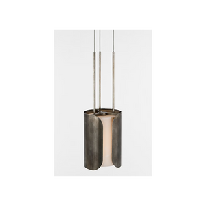 Armise 8" Pendant, Mottled Pewter