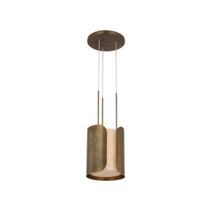 Armise 11" Pendant, Mottled Brass