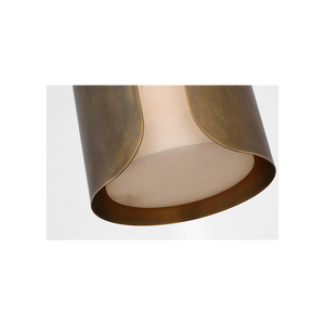 Armise 11" Pendant, Mottled Brass