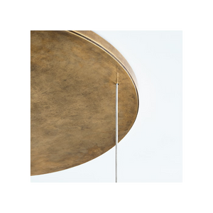Armise 28" Drum Chandelier, Mottled Brass