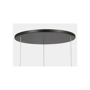 Armise 28" Drum Chandelier, Matte Carbon