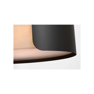 Armise 28" Drum Chandelier, Matte Carbon