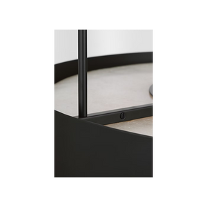 Armise 28" Drum Chandelier, Matte Carbon