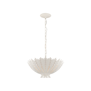 Hampton 19" Medium Chandelier, Plaster White