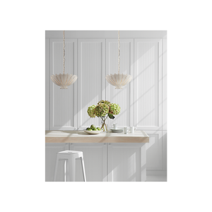 Hampton 19" Medium Chandelier, Plaster White