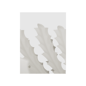 Hampton 40" Medium Chandelier, Plaster White