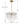 Adler 17.75'' Four Light Chandelier, Aged Brass Clear
