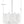 Adler 17.75'' Four Light Chandelier, Chrome White