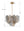 Adler 19.75'' Six Light Chandelier, Aged Brass Autumn