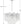 Adler 19.75'' Six Light Chandelier, Chrome Clear
