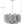 Adler 19.75'' Six Light Chandelier, Chrome Smoke
