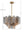 Adler 22'' Nine Light Chandelier, Aged Brass Autumn
