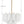 Adler 22'' Nine Light Chandelier, Aged Brass White