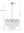 Adler 22'' Nine Light Chandelier, Chrome Clear