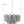Adler 22'' Nine Light Chandelier, Chrome Smoke