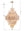 Adler 31.5'' 20 Light Chandelier, Aged Brass Amber