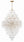 Adler 31.5'' 20 Light Chandelier, Aged Brass Clear