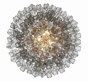 Adler 31.5'' 20 Light Chandelier, Chrome Smoke