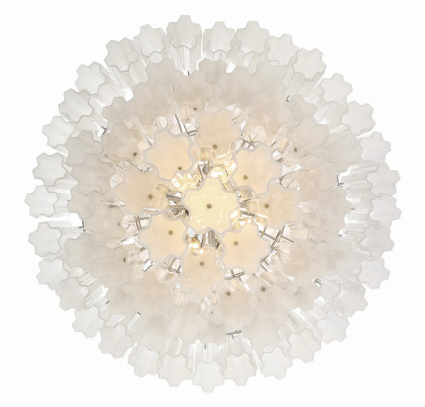Adler 31.5'' 20 Light Chandelier, Chrome White