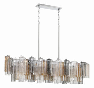 Adler 51.75'' 14 Light Chandelier, Chrome Autumn