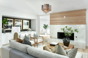 Adler 17.75'' Four Light Semi Flush Mount, Aged Brass Autumn