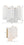 Adler 14.5'' Two Light Wall Sconce, Aged Brass White
