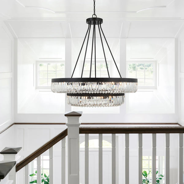 Allegra 42'' 26 Light Chandelier, Charcoal Bronze